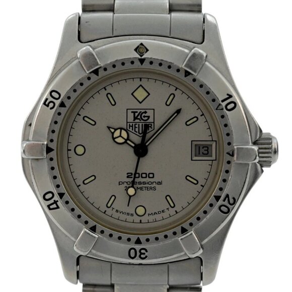 Tag Heuer 34mm Midsize Professional 2000 Series Grey Dial Watch